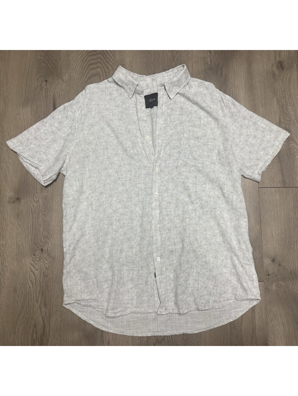 Rails Mens Button Down Shirt XL Fairfax Wild Flower Bunch Cotton Short Sleeve